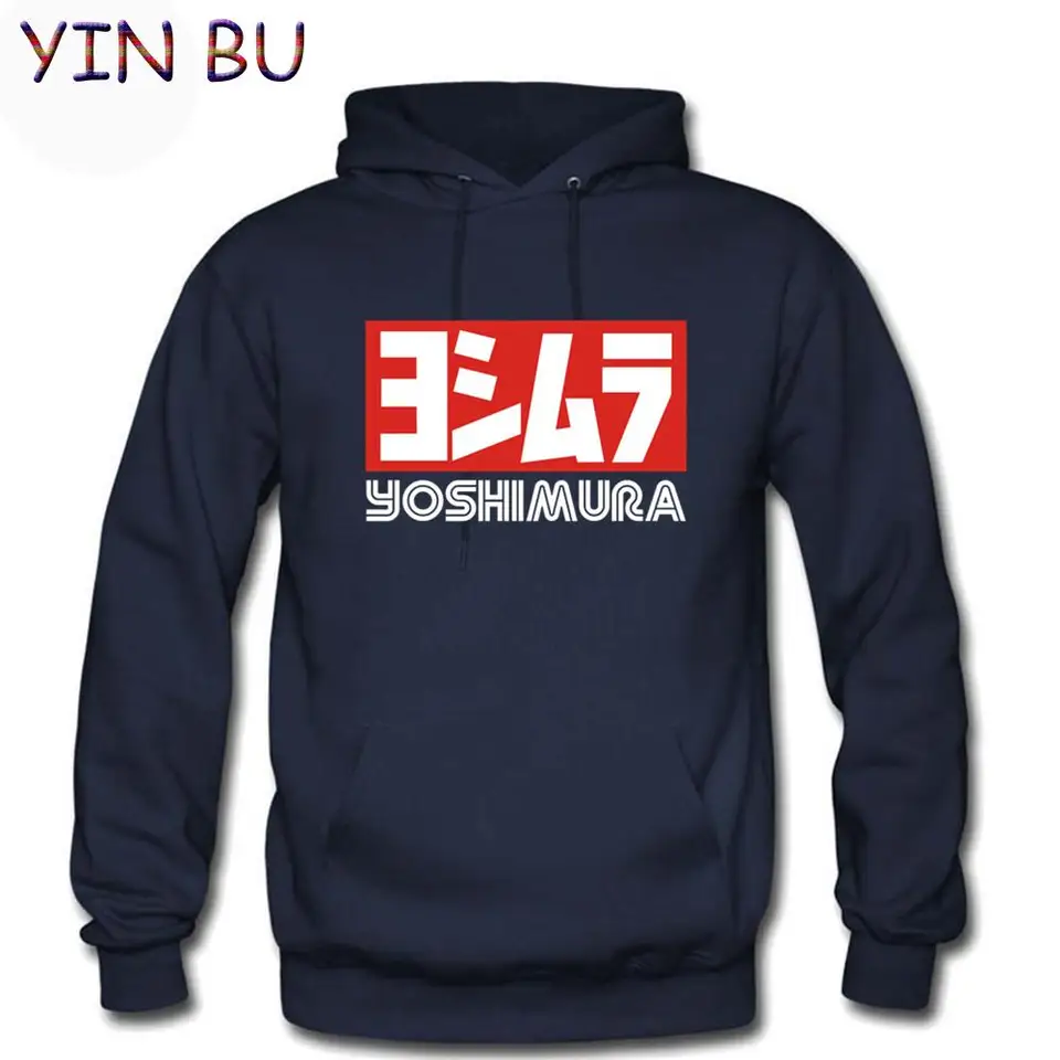 Módni muži Yoshimura Japan kapucňa mikiny s dlhým rukávom Mikina bavlnená mužský pullover Pár Punk Športové trackovacie ukazovatele Pullover