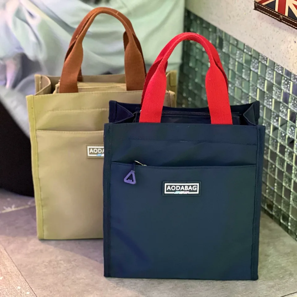 Módny chladič obedový box Prenosné izolácie plátna obedné tašky Termálne jedlo piknik tote cool tašky obedné tašky pre ženy deti