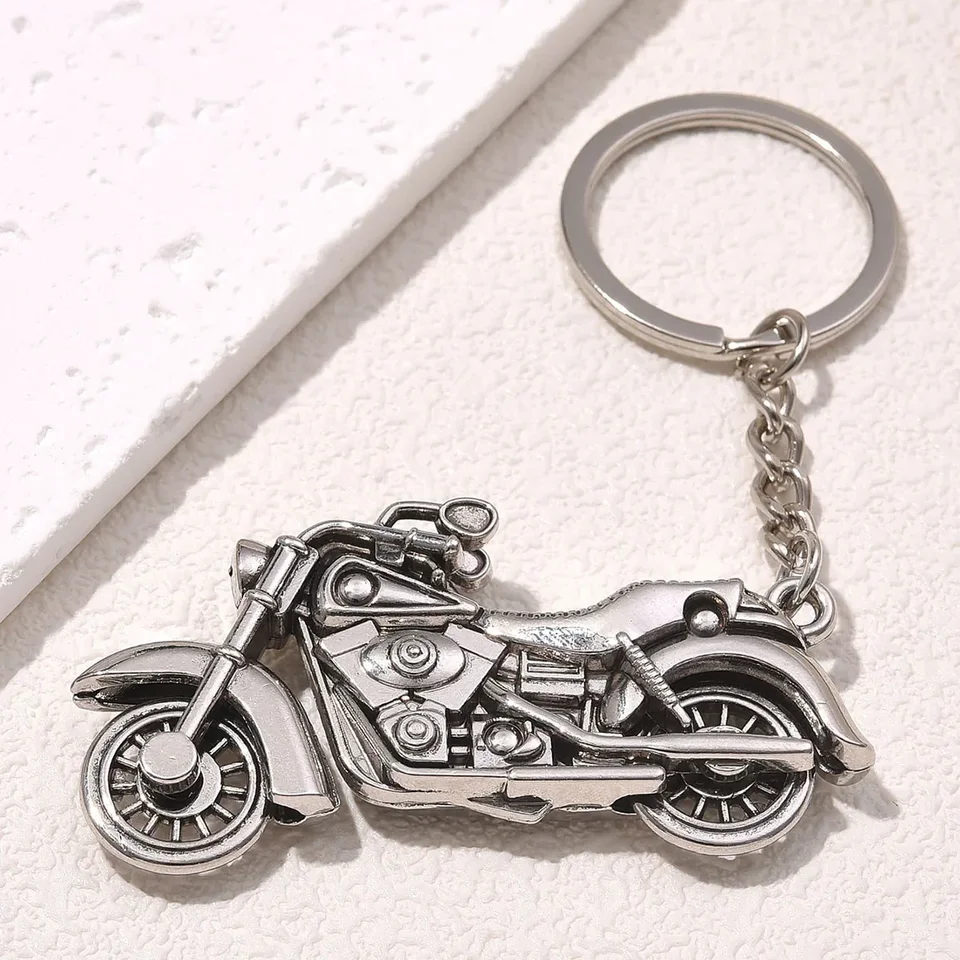 Módny hip hop 3D motocyklový kľúče pre mužov Punk Motocykel jazdiaca na rock cool pouličné doplnky
