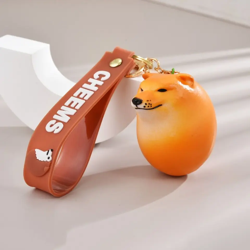 Módny pes vajec shiba nu psa psa vajec Keychain shiba inu keychain ps psí vajíčko Plesn