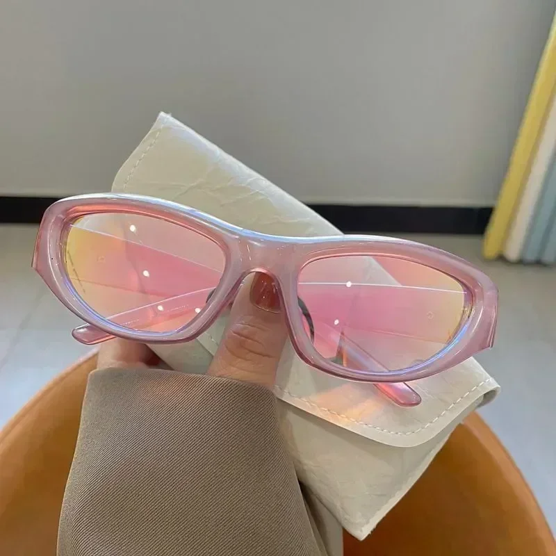 Módny vintage punk y2k štýl mačací eye športové slnečné okuliare Ženy Men 2000 rokov retro odtiene Gafas de sol.