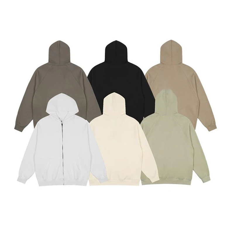 Módny štýl zipsová bunda High Street Style Loose Fleece Swater s dlhým rukávom mikiny muži zips UP Hoodie Fashion Y2K