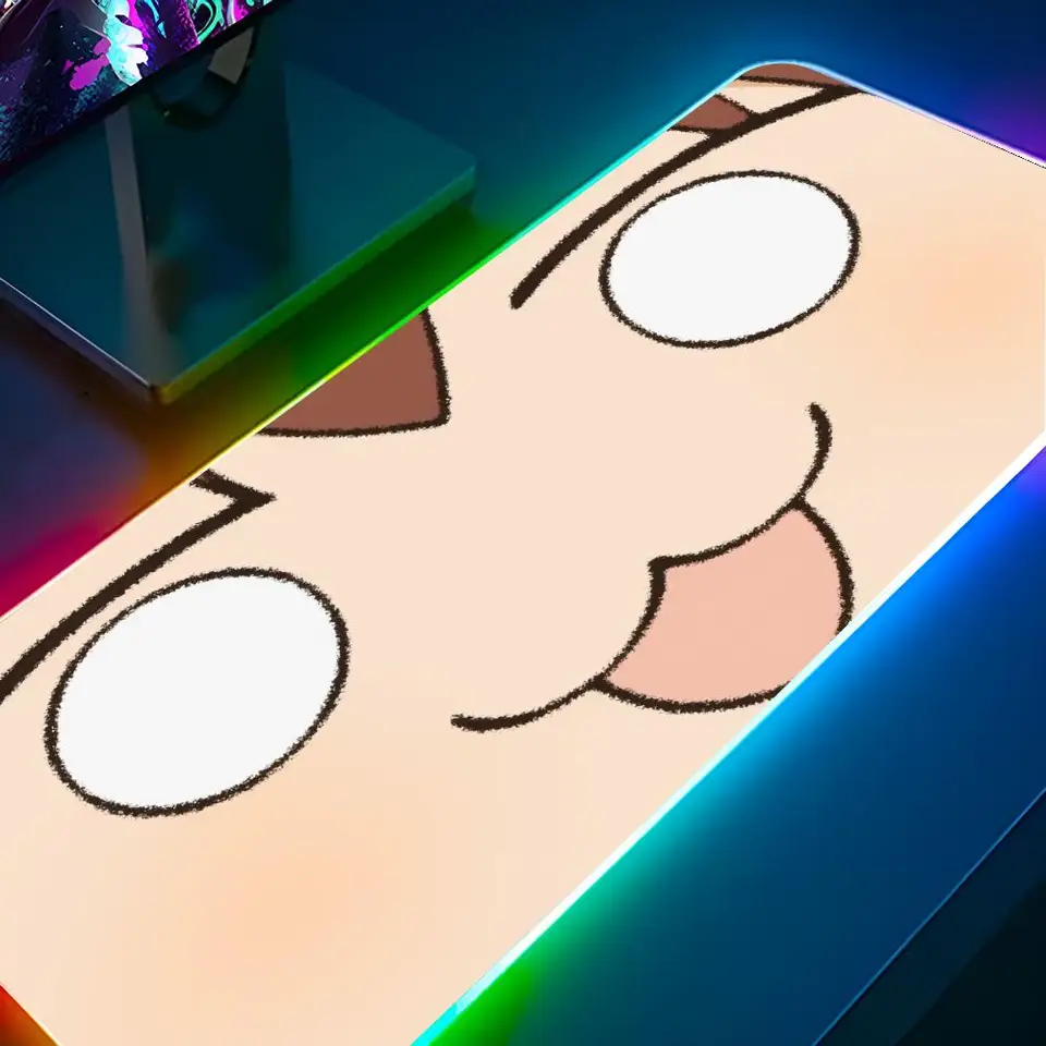 Môj jeleň priateľ Nokotan Mouse Pad RGB PC PC Gamer Keyboard LED žiariaca mause podložky rohože