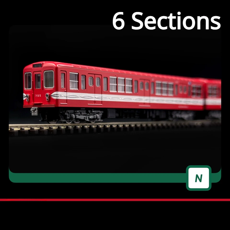 N Model mierky vlak Kato 10-1134S 10-1135 Yingdan Subway Typ 500 Marouchi Line Red [6 sekcií]