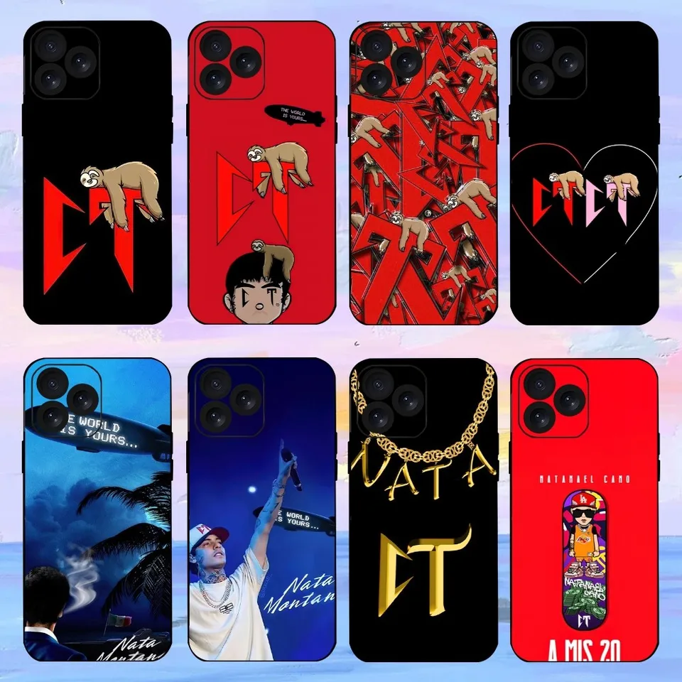 N-Natanael C-Cano Rapper CT Puzdro pre iPhone 15 14 13 12 11 8 Mini XR XS XS XSMAX PRO MAX PLUS SHELL