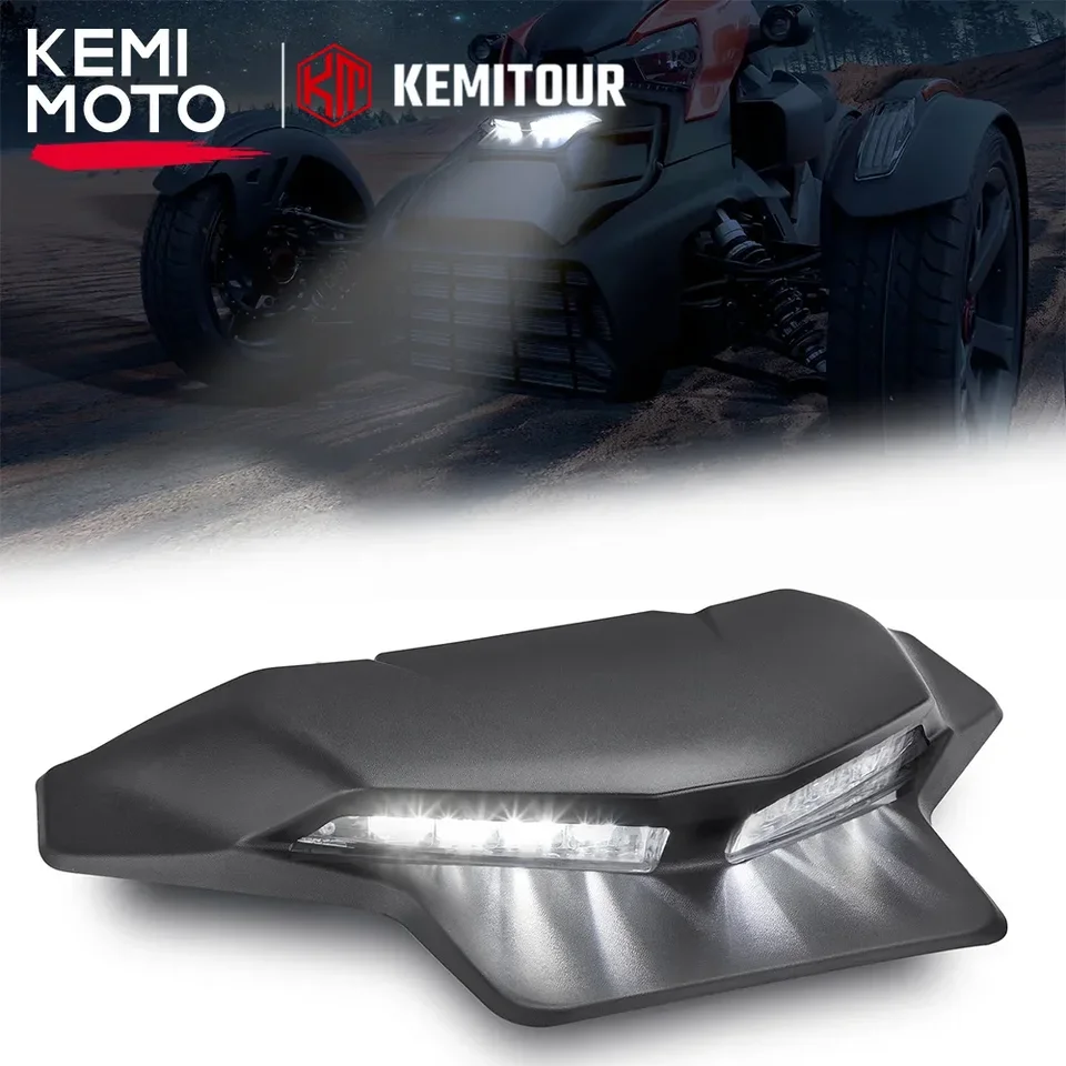 Na cestách LED pomocné svetlo pre Can-Am Ryker 600 900 Sport Rally Edition 219400848 219401075 Panel s kapucňou W/ Denná bežecká žiarovka