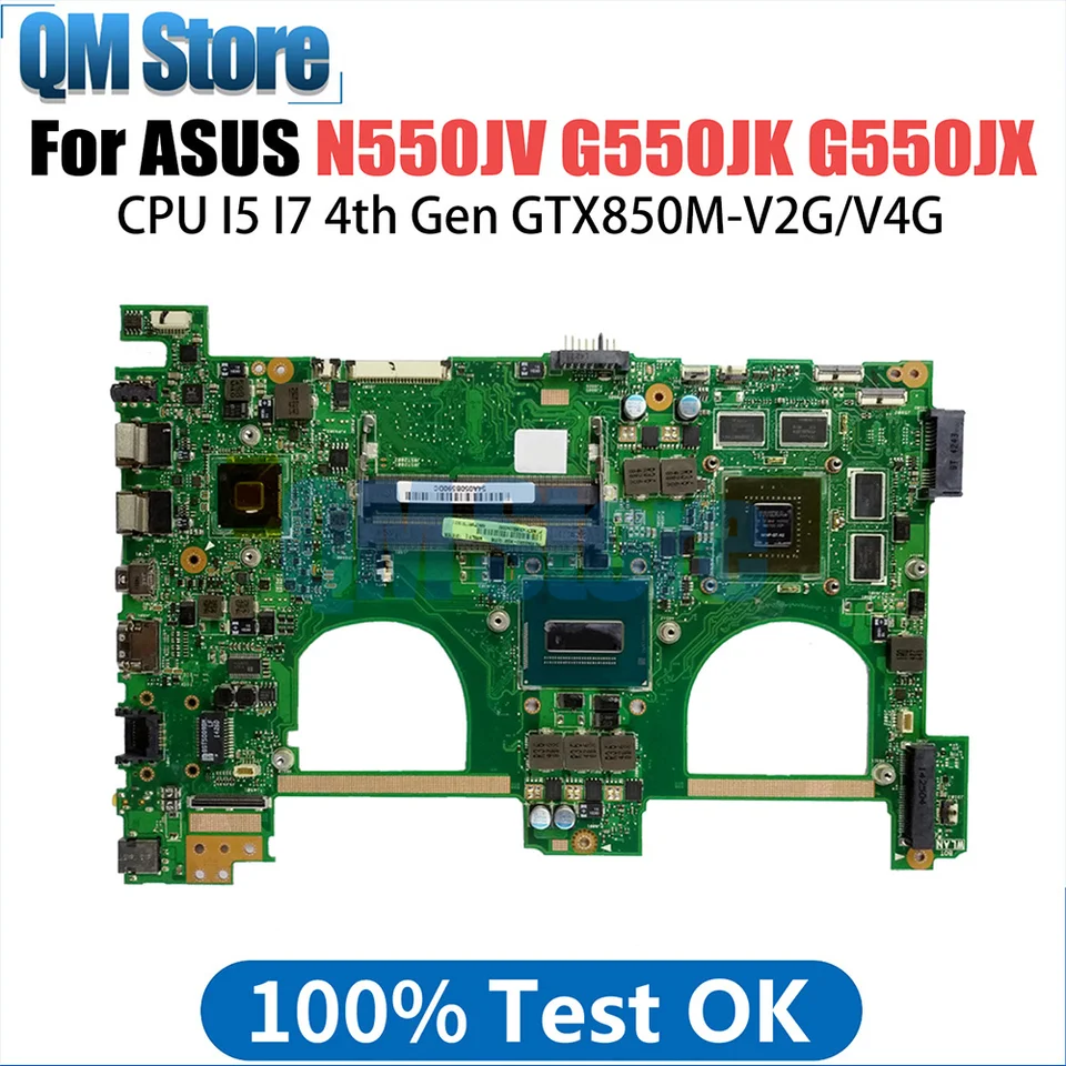 NA NIKOBOK NOBORKOVÁ KONTROLA PRE ASUS N550JV N550JK N550JX G550J G550JK G550JX LAPTOP HORDIC I5 I7 4. GEN CPU GT750M GTX850M