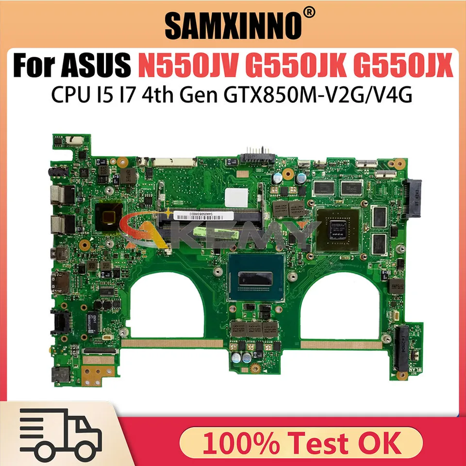 NA NIKOBOK NOBORKOVÁ KONTROLA PRE ASUS N550JV N550JK N550JX G550J G550JK G550JX LAPTOP HORDIC I5 I7 4. GEN CPU GT750M GTX850M