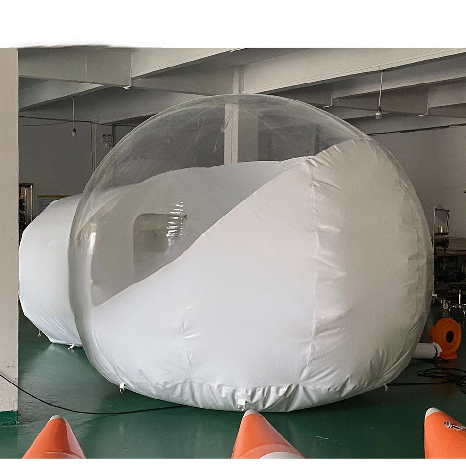 Na predaj 5x2.5 metrov jasný nafukovací bublinový stan, PVC Clear Dome House, Igloo Camping Lawn Stan (s 1 izbou 1 prístup)