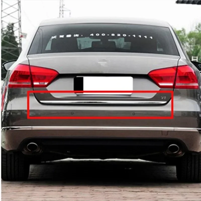 Na rok 2012 2013 2014 2015 2015 VW Passat B7 Chrome zadný kufre zadných dverí zadné dvere veka krytu obloženie obloženia okraja lišta ozdobný pás