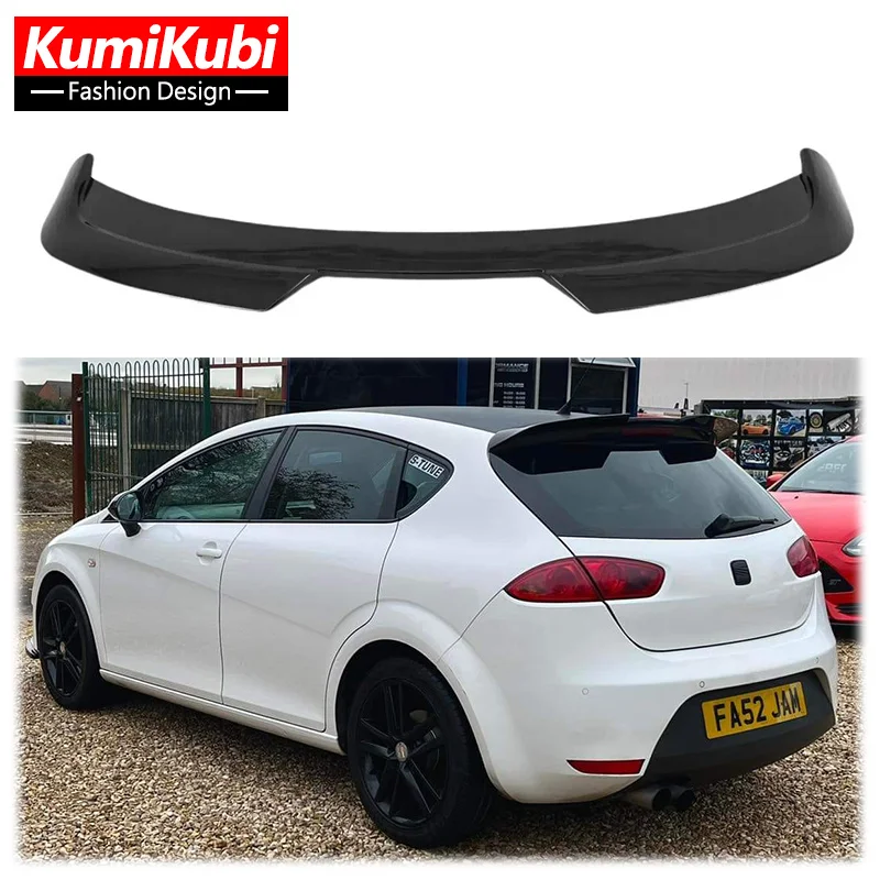 Na sedadlo Leon Cupra Mk2 1p facelift lesk Čierny spojler zadného batožinového priestoru 2009 2011 2012 2012 ABS Car Car Wing Roof Soiler