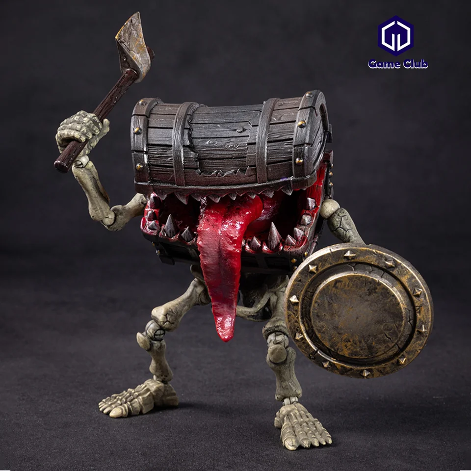 Na sklade 1/12 v mierke kostrový dungeon prvá bomba skeleton poklad truhla dlhá krabica jazyka Full Set 6in 14cm Action Figures Model