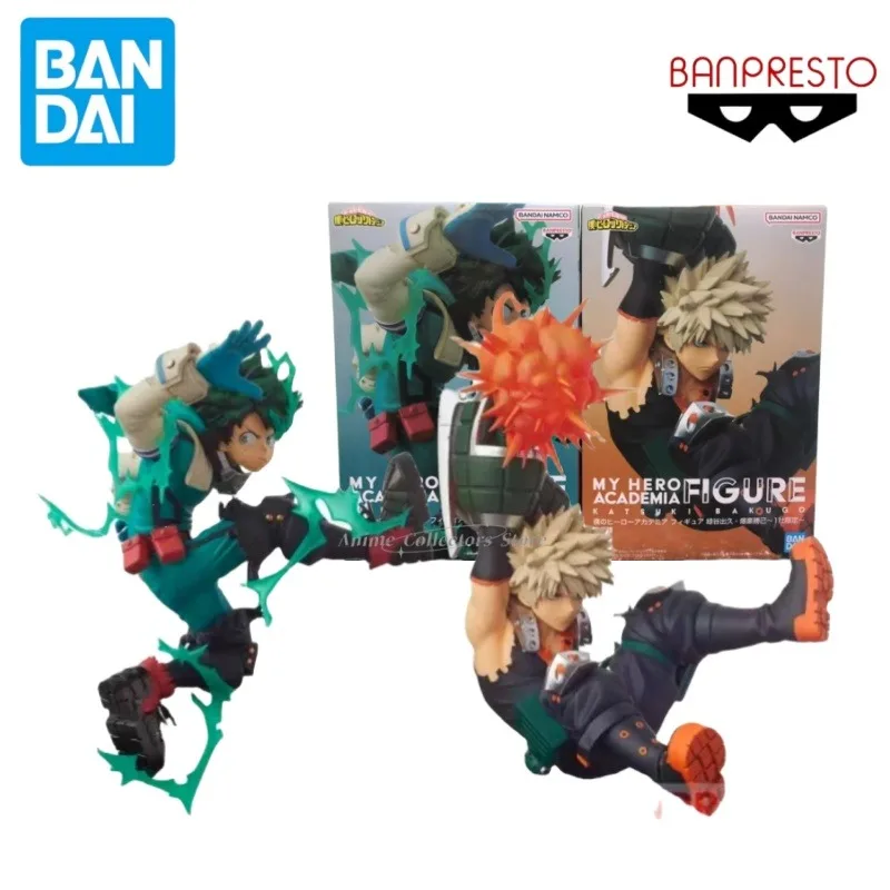 Na sklade banpresto moja hrdina akademickú postavu Midoriya izuku Bakugou Katsuki Anime Model Ornament Figure for Deti darček