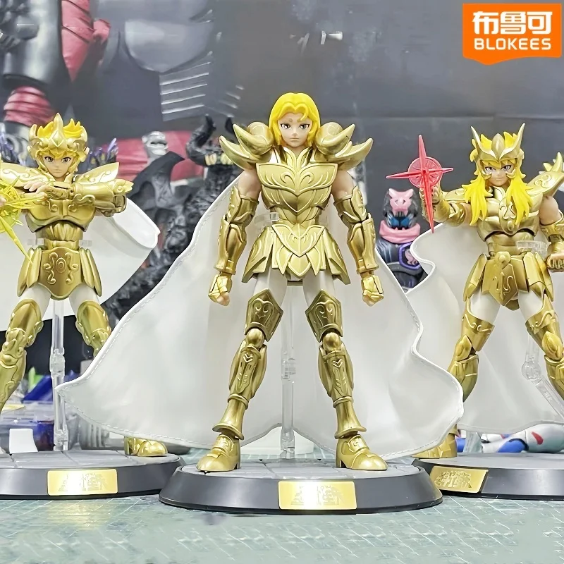 Na sklade Blokees Saint Seiya majster triedu Aries Mu Anime postava Masami Kurumada akčná postava Decortion Kids vianočné darčeky