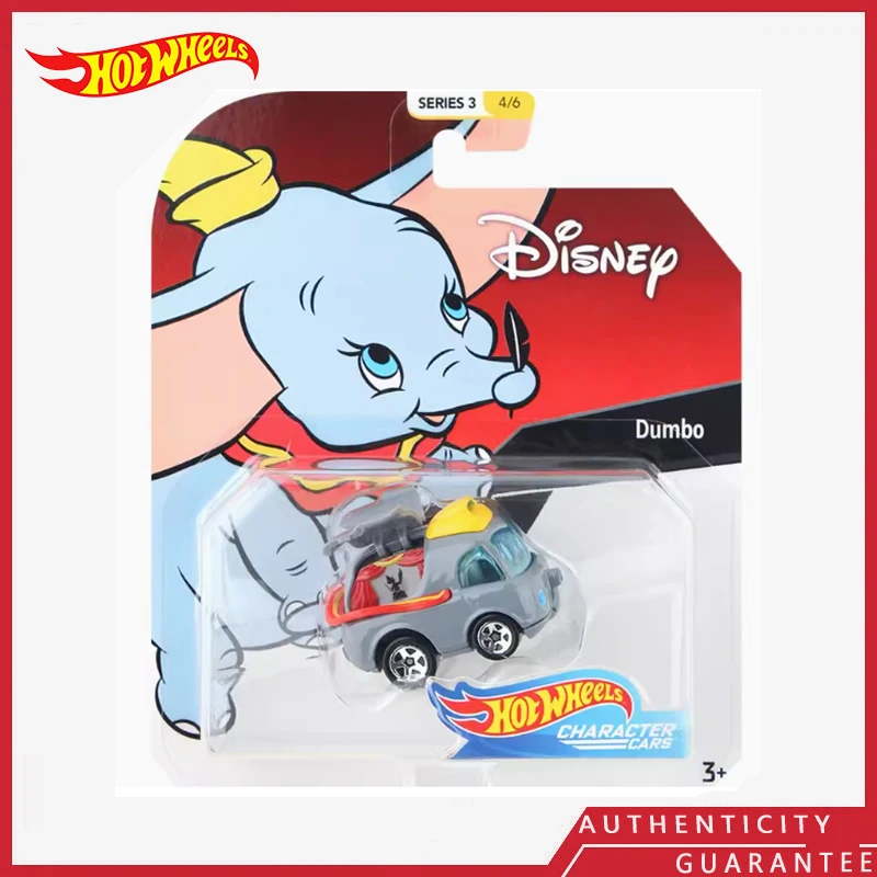 [Na sklade] Hot Wheels Original Disney Series 3 Dumbo Character CARS CARDY MODELY MODELY Zliatina zliatiny Ozdoba