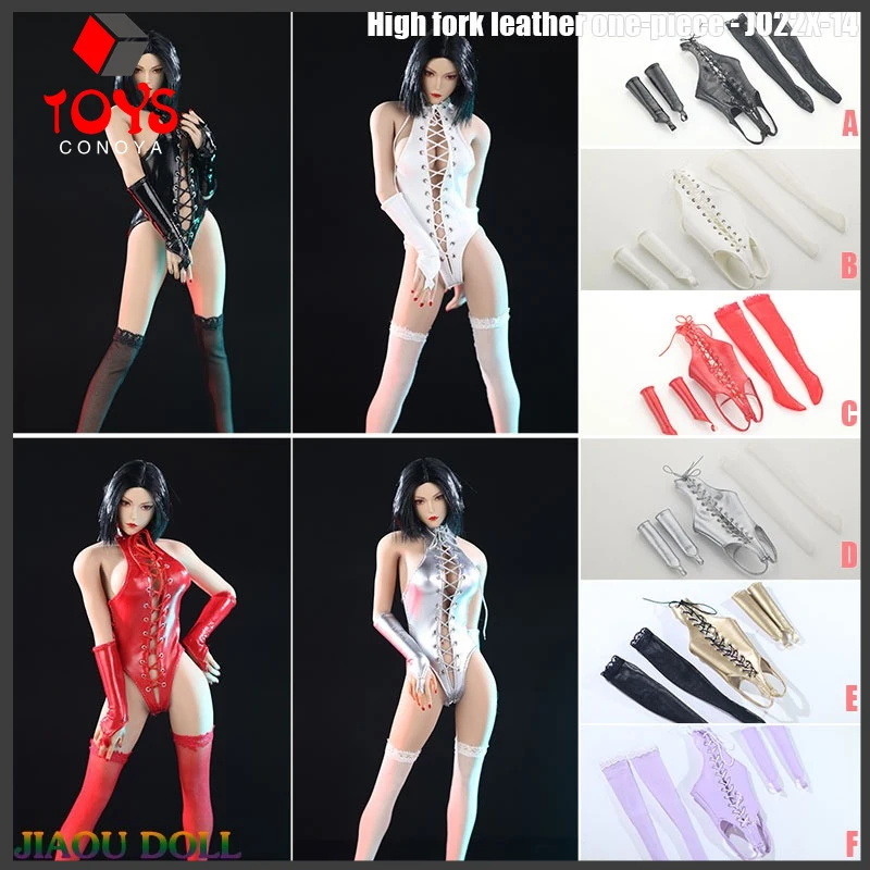 Na sklade Jo22x-14 1/6 vysokej vidlice jednodielne kožené rukavice pančuchy Sada oblečenia Model Fit 12 '' Action Figure Body Doll