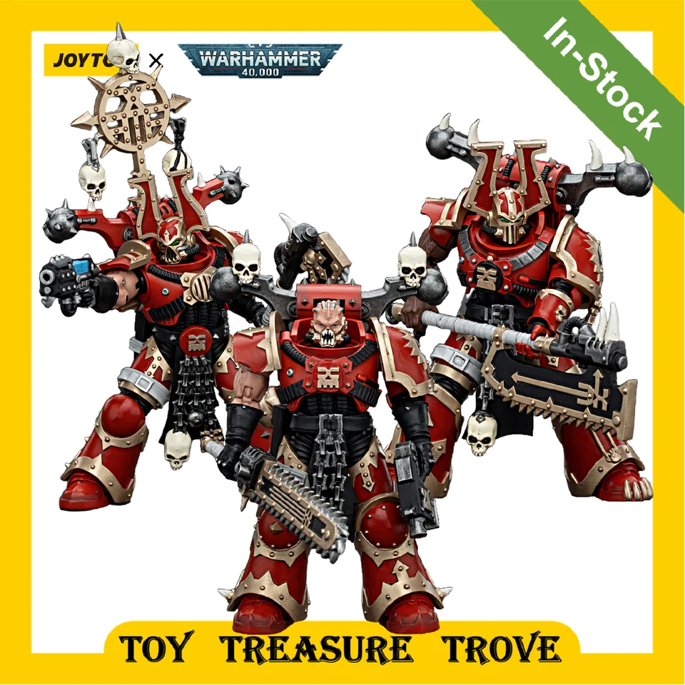 [Na sklade] Joytoy Warhammer 40K 1/18 Akčné figúrky Svet Eaters Khorne Berzerker