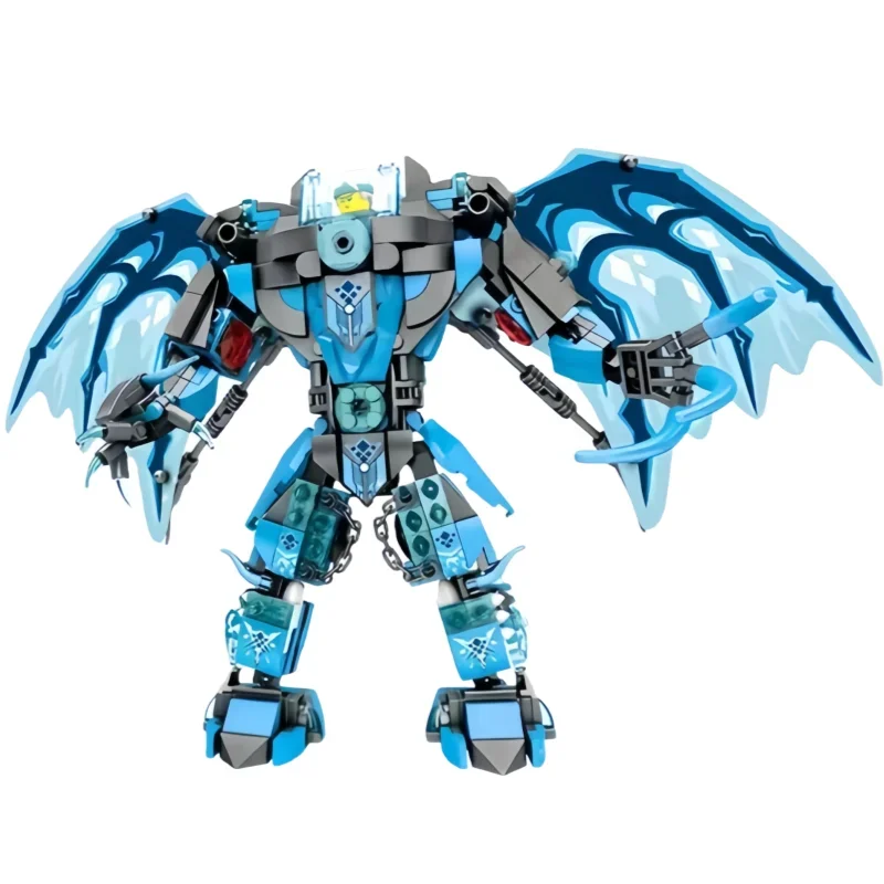 Na sklade MOC Frost Dragon Mecha stavebné bloky Transformačné detské vzdelávacie zhromaždenie Hobby zbierka narodeninová darčeková hračka