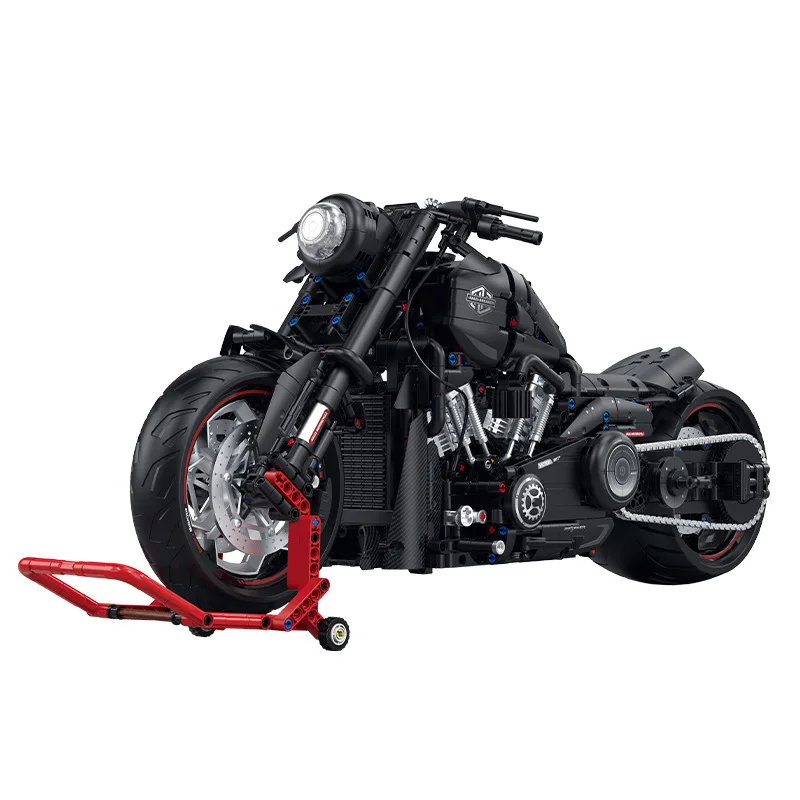 Na sklade MOC Technický motocykel prelomenie modelu Building Blocks Zostavujúce tehlové hračky pre deti narodeniny darček k narodeninám