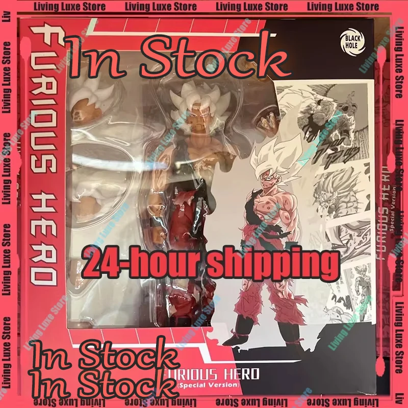 Na sklade New Black Hole Toys DBZ Son Goku SHF SSJ Super Saiyan Warrior Prebudenie Ver Anime Action Figure Kids Hračky Darčeky