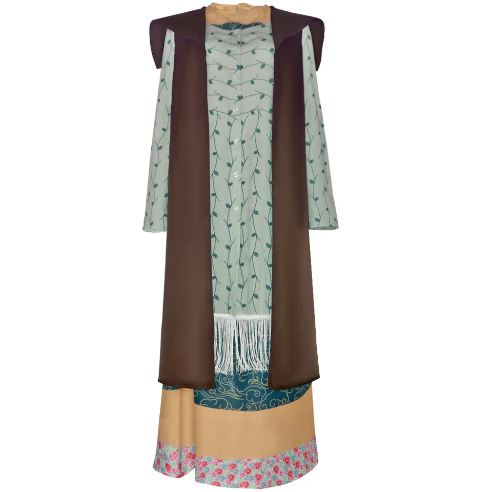 Na sklade New Fantasy Sybill Cosplay Patricia Trelawney kostýmový film Magic Cosplay Dress Rúch vhodný pre ženy Halloween Fanta