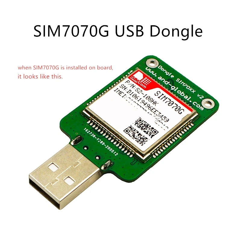 na sklade! Nová originálna súprava na testovanie modulu USB Dongle SIM7070G 4G LTE CAT4 Podporuje LTE CAT-M1, NB-LOT, GPRS a GNSS, GALILEO, QZSS