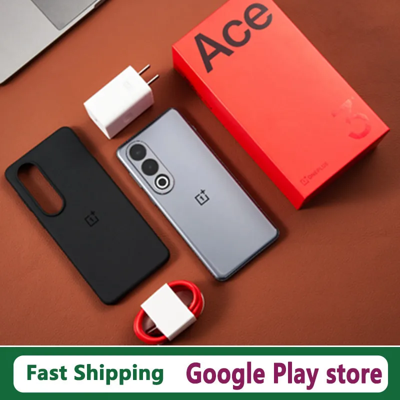 Na sklade OnePlus Ace 3V Smart Phone 100W Super Charge 5500 mAh batéria Snapdragon 7+ Gen 3 GPS 50,0MP 6,74 