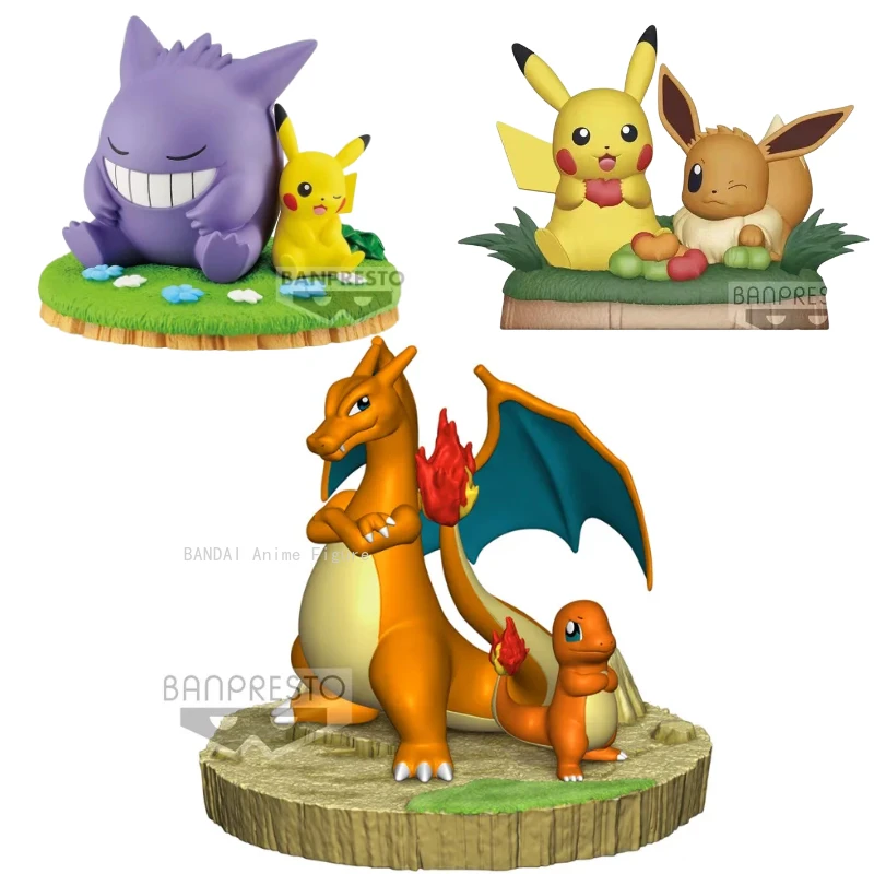 Na sklade Original Bandai Banpresto Pokemon Charizard Anime Figures PVC Hračky Akčné figúrky modely Model Doll Pocket Monster Collection
