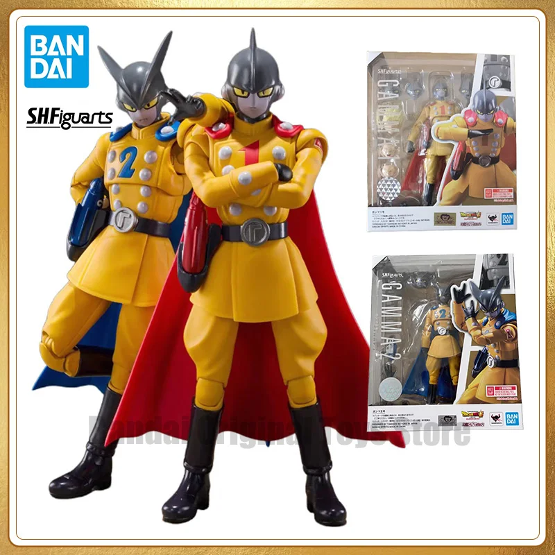 Na sklade Original Bandai Shfiguarts Shf Dragon Ball Z Super Hero Gamma 1 Gamma 2 Anime Action Collection Figure Model hračky