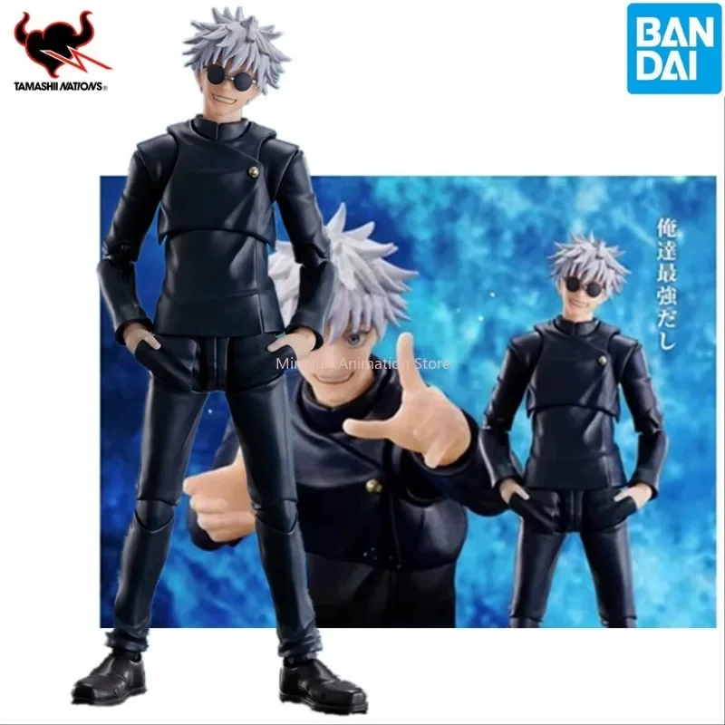 Na sklade originálny anime jujutsu kaisen shfiguarts satoru gojo -Jujutsu technická stredná škola PVC Bandai Action figure hračky