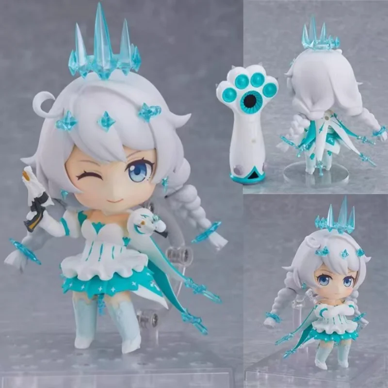 Na sklade originálny dobrý úsmev GSC1026 Kiana Winter Princess Ver. Honkai Impact 3 Oficiálna akcia Anime postava Q-Version Mihoyo