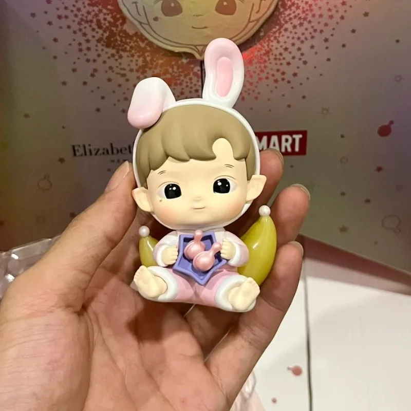 Na sklade originálny hacipup ružový králik anime figúrka roztomilá roztomilá akčná figúrka Zbierka modelu Doll Toy Prekvapenie darček pre deti