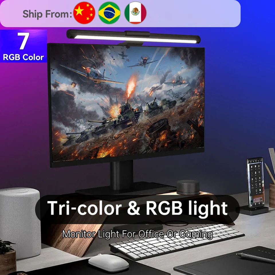 Na sklade, prosím, nekupujte monitor Light Bar Desk Lamps LED Monitor Lightba