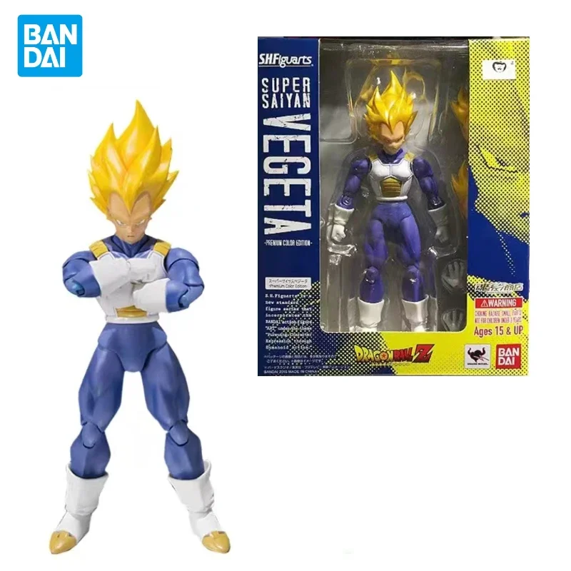 [Na sklade] Skutočný Bandai Shfiguarts SHF Dragon Ball Super Saiyan Vegeta PVC Anime Action Figures Model Hračky Zbierka Darčeky