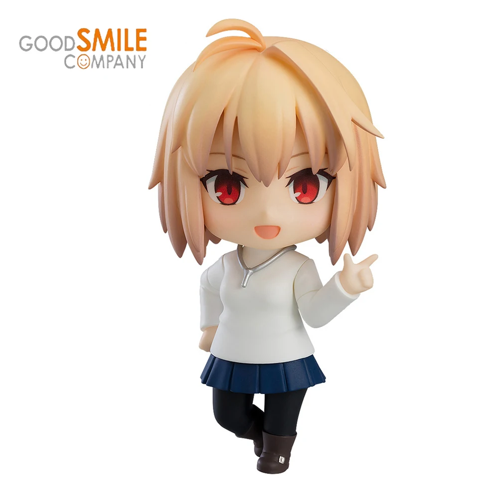 Na sklade skutočný dobrý úsmev Tsukihime Arcueid Brunestud 9cm Nendoroid Anime Obrázok PVC Collectible Boxed Action Model Dolls Hray