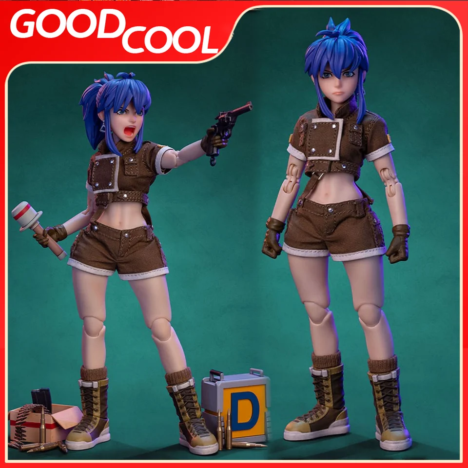 Na sklade TS-012 1/12 v mierke liana, ženský bojovník so zliatinovými guľkami je kráľom bojovníkov s plným nastavením modelu 6 palcov Action Figure