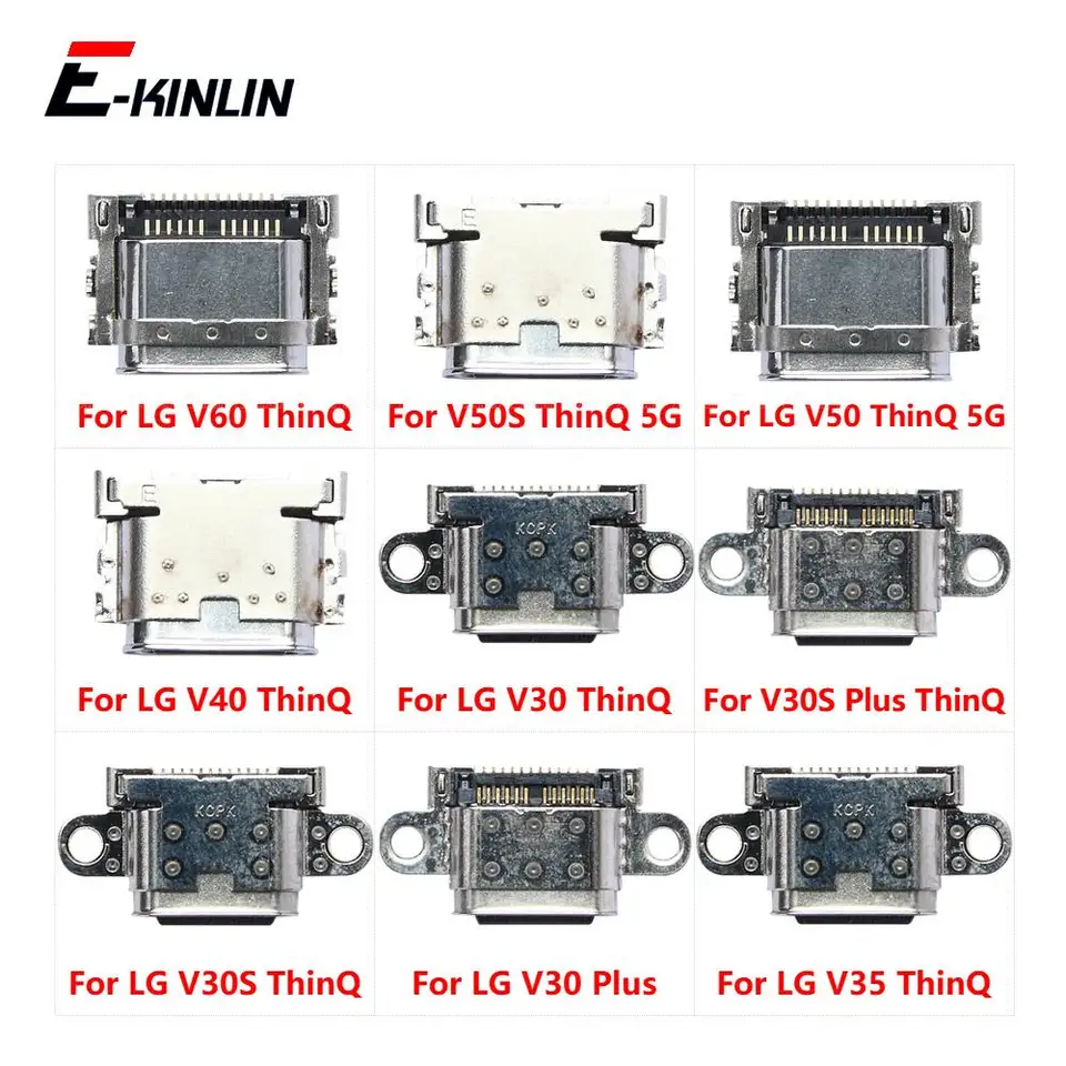 Nabíjacia zástrčka nabíjačky typu C nabíjačku USB Jack Conector Socket Port pre LG V30 V35 V30S Plus V40 V50 V50S V60 THINQ 5G