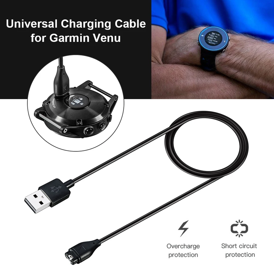 Nabíjací drôt pre Garmin Venu 2 / Venu 2S / Forerunner 745 Smart Watch Cable Cable Cable Cable Cable Cable Cable
