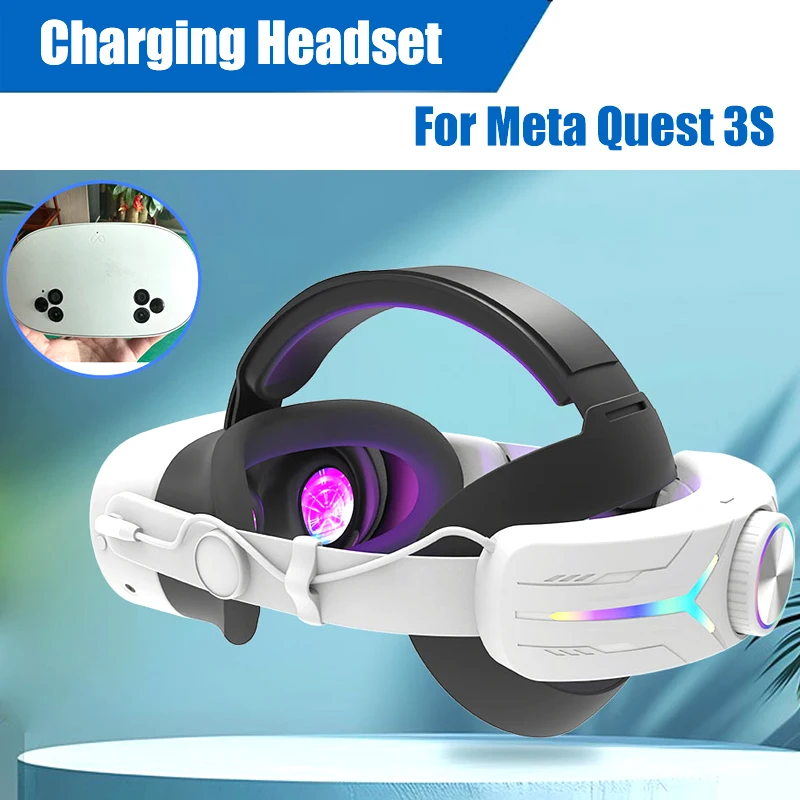 Nabíjanie náhlavnej súpravy pre meta oculus quest 3s 12000 mAh batériu hlavy Elite Headstrap pre úlohu 3S VR príslušenstvo