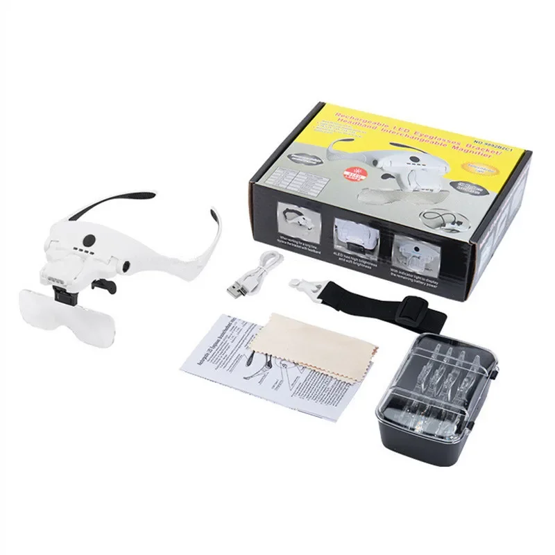 Nabíjanie USB nabíjanie vymeniteľné 1x 1,5x 2x 2,5x 3,5x LED LED lupenie čelenky čelenky Čítanie okuliare Loupe
