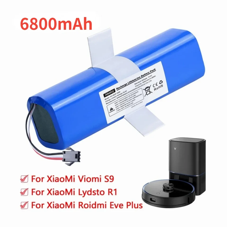 Nabíjateľná batéria 14,4V 12800 mAh pre Xiaomi Lydsto R1, Viomi S9, Prodcenic M7 Pro, Lenovo LR1 Výmena ligových batérií LR1