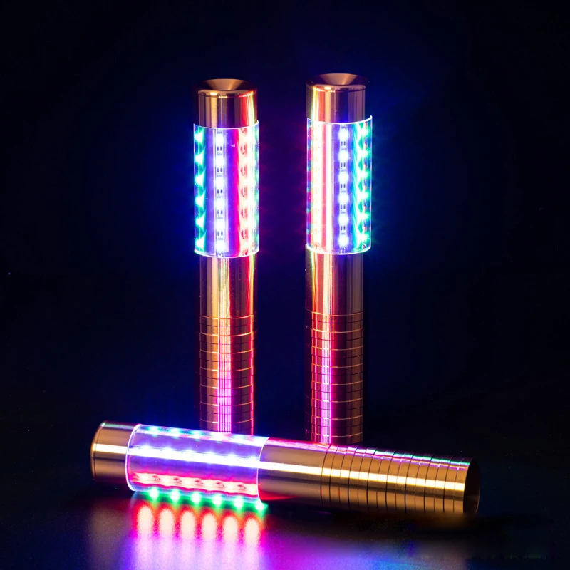 Nabíjateľná LED LED strobe obušok nočné svetlá blikajúca ohňostroj Stick Stick Champagne Fľaša na fľašu prskavky stolová lampa