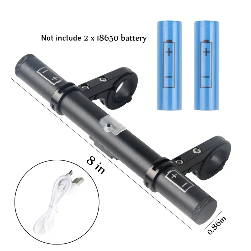 Nabíjateľné MTB riadidlá predlžovača predlžovacia držiak na bicykle Bicket Bicke Rightlight Mount Phone Držiak podpora riadidla riadidlá