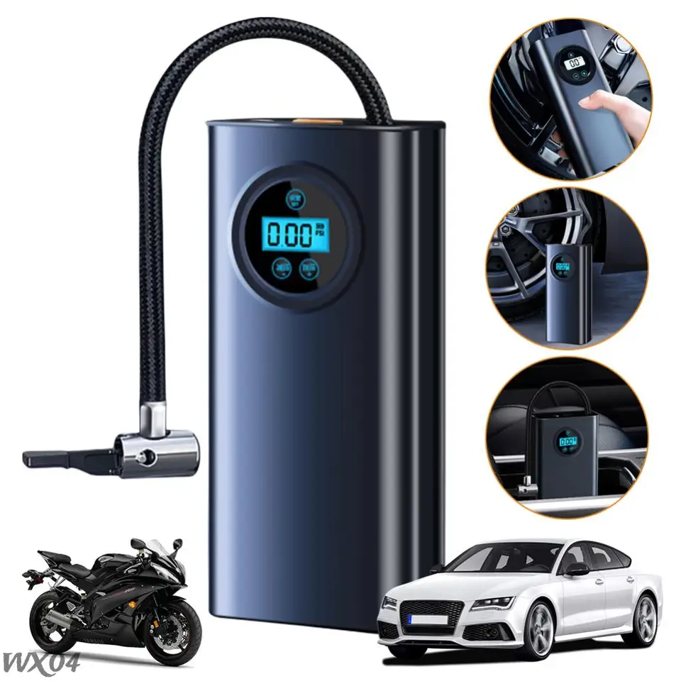 Nabíjateľný elektrický vzduchový kompresor s vysokou presnosťou vreckovú pneumatiku s digitálnym tlakom