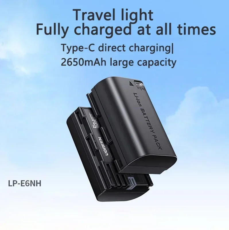 Nabíjačka batérií 2650 mAh LP-E6 batéria pre Canon EOS 6d 7d 5d Mark II 5D Mark III 5D 60D 60DA 70D 80D 5DS 5DSR Camera