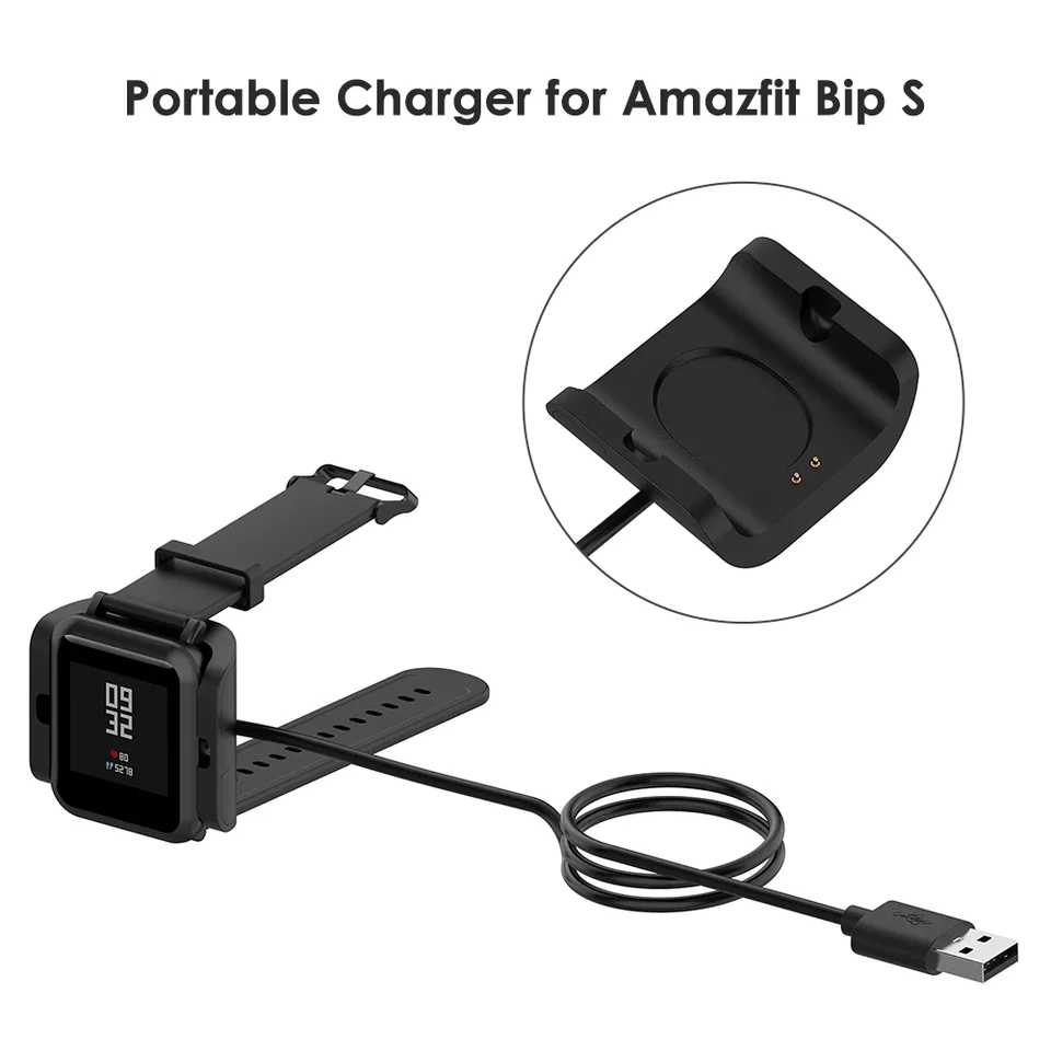Nabíjačka na nabíjací kábel USB pre nabíjačku pre kolísku pre Xiaomi Huami AmazFit BIP S (1S) A1805 A1916 Smartwatch Accessories