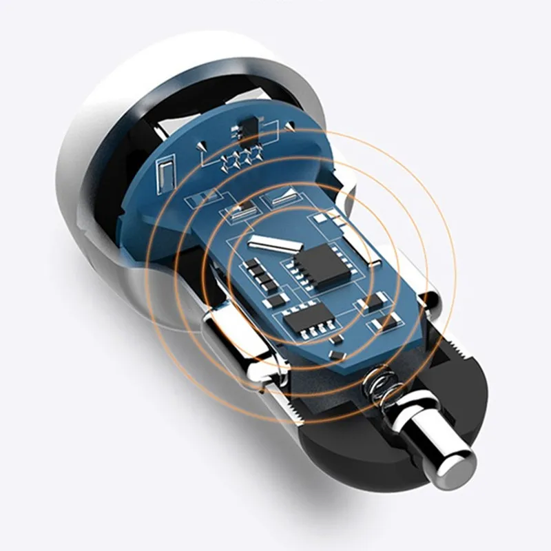 Nabíjačka na nabíjačku automobilu USB nabíjačka s LED displejom rýchly poplatok pre Alfa Romeo 147 156 159 166 Mito Porsche Cayenne Macan 911
