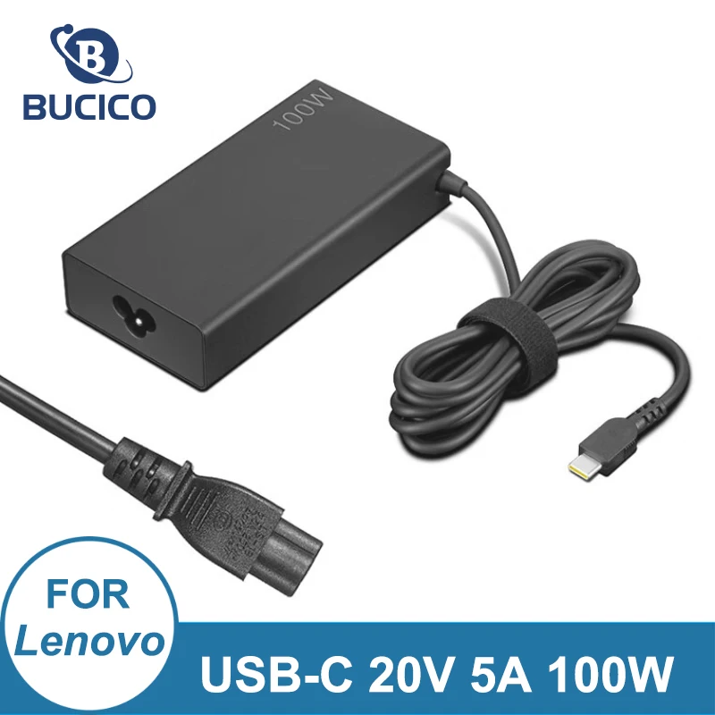 Nabíjačka prenosných počítačov 100W 20V 5A USB Type-C PD Power Adapter pre Lenovo Thinkbook 13x S 14 16 17 Plus Pro16 Yoga Y9000 ThinkPad X380