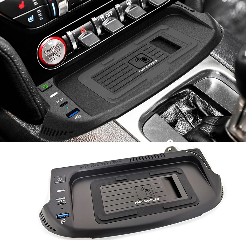 Nabíjačka s telefónom Center Center Console 15 W rýchla bezdrôtová nabíjačka