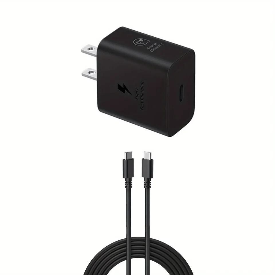 Nabíjačka typu C Rýchle nabíjanie, 2024 nových 25 W pre mobilný telefón Samsung Super Fast Block nabíjačky so 6,6 stôp USB C nabíjačkou